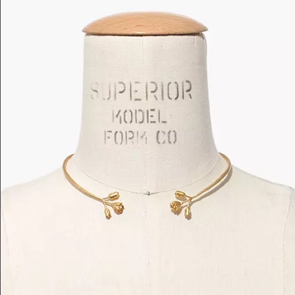 ISO: Madewell Flower Bud Choker Necklace - Picture 1 of 3